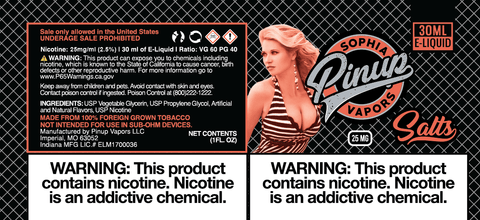 Pinup Salts Pinup Vapors Pinup Salts Pinup Vapors